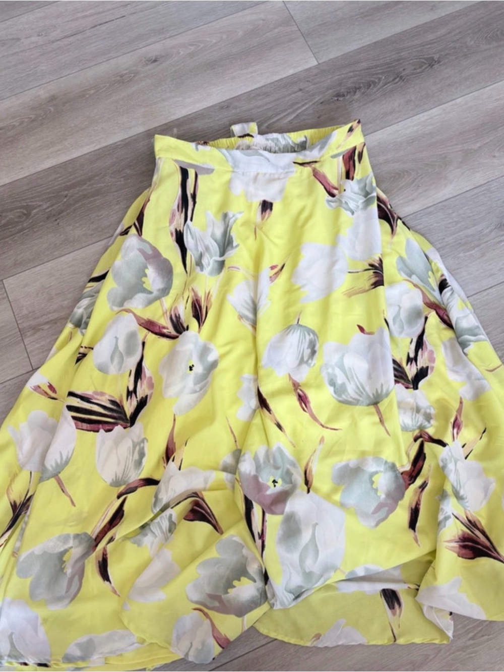 Versona Yellow Floral Maxi Skirt